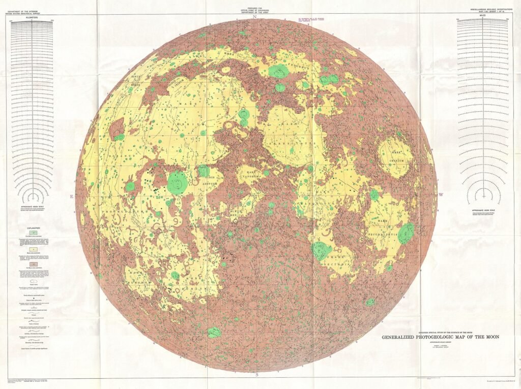 Cartografía de la luna.