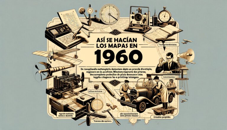 ¿Cómo se hacían los mapas en la década de 1960? 🗺️