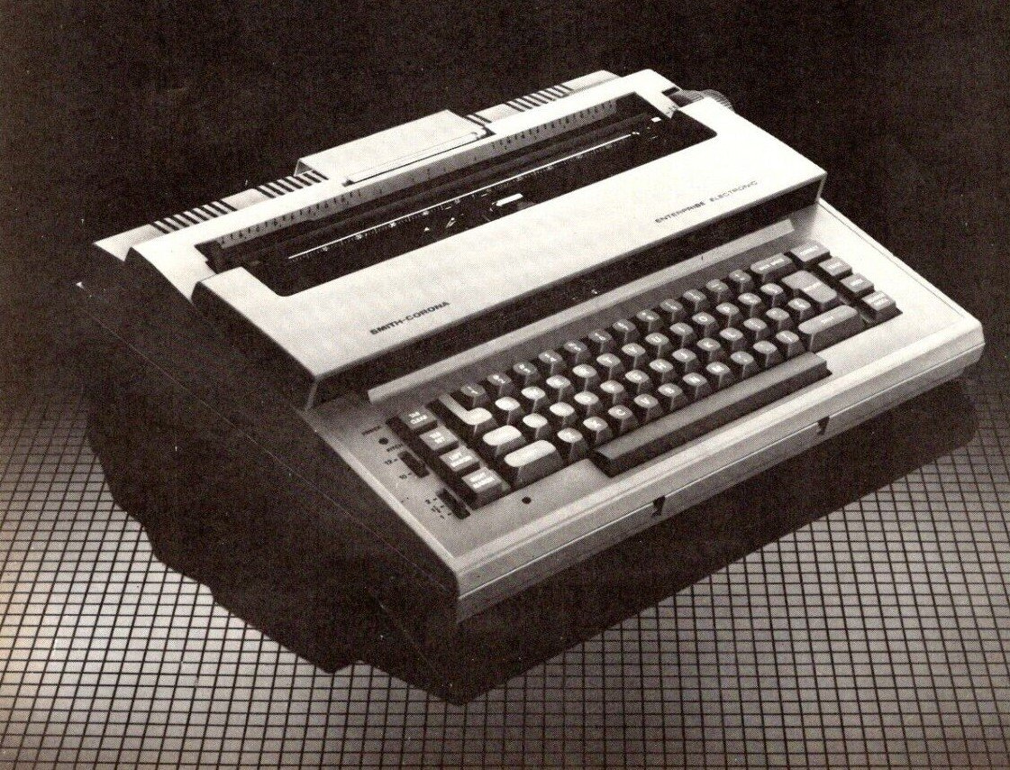 Máquina de escribir de los 80.